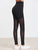 Women Pink/Black Sporting Leggings Print Geometry High Waist Quick Dry Elastic Pant Workout Leggings Fitness Trousers For Women